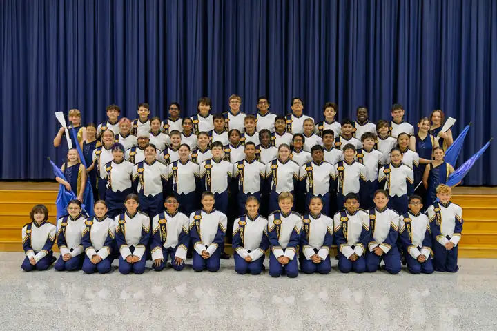 Spring-Ford Middle School Marching Band group photograph