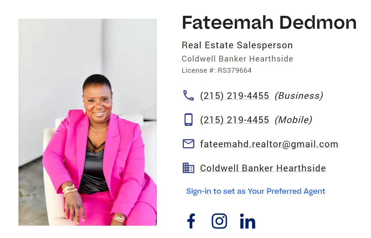 Fateemah Dedmon Coldwell Banker Hearthside logo