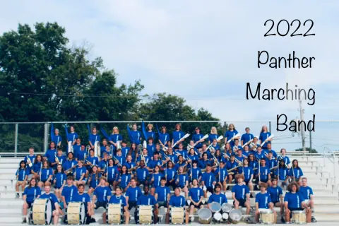 Quakertown Panther Marching Band group photograph